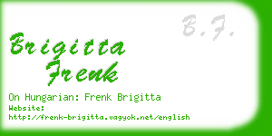 brigitta frenk business card